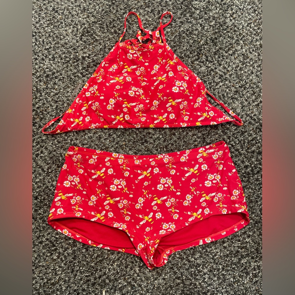 🐝 Bumblebee Bikini Halter and Shorts